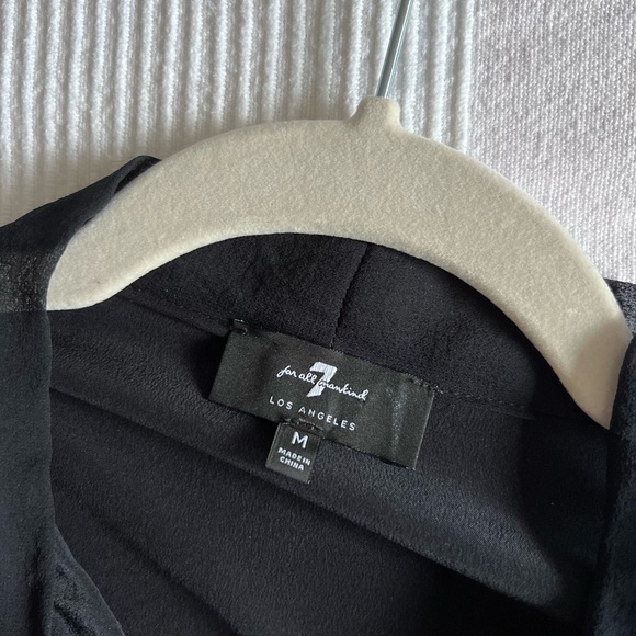 7 for all mankind silk blouse - Picture 9 of 11